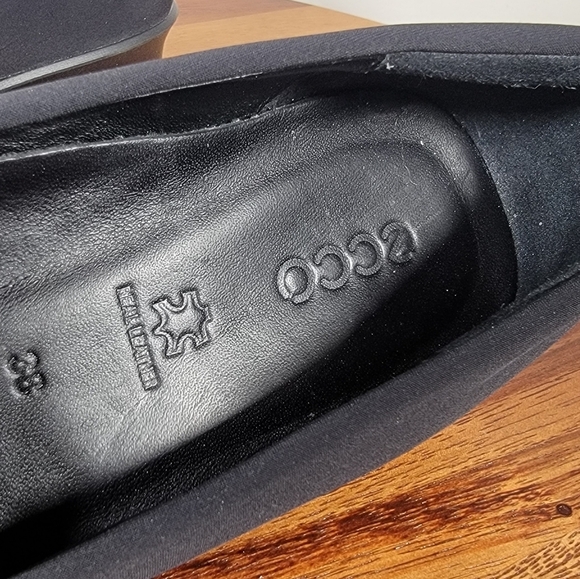 ECCO Black Women's Slip-On Shoes Size 38 Comfort Shoe Wardrobe Staple Office - Picture 15 of 15
